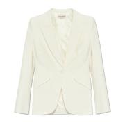 Alexander McQueen Kavaj med axelvaddar White, Dam