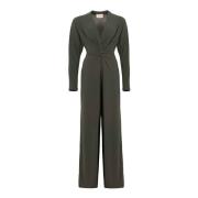 Freebird Elegant Jersey Crepe Jumpsuit Green, Dam