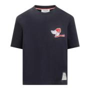 Thom Browne Hector T-shirt Blue, Dam