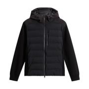 Woolrich Svart Vadderad Dunjacka Black, Herr