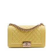 Chanel Vintage Pre-owned Laeder chanel-vskor Yellow, Dam