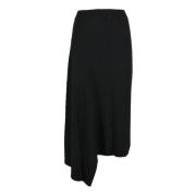 Max Mara Studio Lana Cashmere Kjol Black, Dam