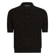 Dolce & Gabbana Nero Polo Skjorta Klassisk Stil Black, Herr