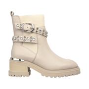 Alma EN Pena Ankelboots med rhinestone-detaljer White, Dam