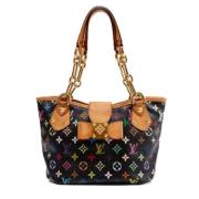 Louis Vuitton Vintage Pre-owned Canvas axelremsvskor Black, Dam