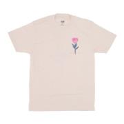 Obey Klassisk Blomma T-shirt Kräm Herr T-shirt Beige, Herr