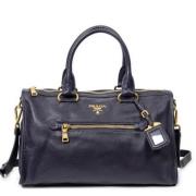 Prada Vintage Pre-owned Laeder handvskor Purple, Dam