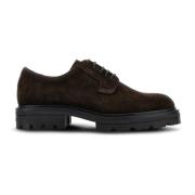 Hogan Bruna Mocka Sneakers med Mjuk Innersula Brown, Herr