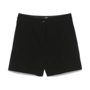 Pinko Svarta Cady Shorts med Dragkedja Black, Dam