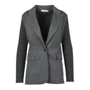 Max Mara Ullblandning Blazer Jacka Gray, Dam