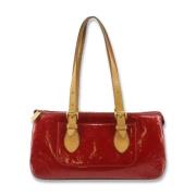 Louis Vuitton Vintage Pre-owned Laeder axelremsvskor Red, Dam