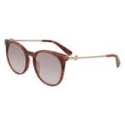 Longchamp Brun Acetat Solglasögon Filter 1 Brown, Dam