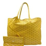 Goyard Vintage Pre-owned Canvas handvskor Yellow, Dam