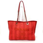 Chanel Vintage Pre-owned Laeder chanel-vskor Red, Dam