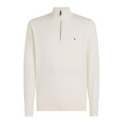 Tommy Hilfiger Zip-up bomullskashmir tröja White, Herr