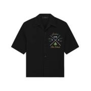 Amiri Svart poolque-T-shirt med logotyp Black, Herr