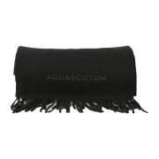 Aquascutum Ren Ull Halsduk Black, Herr