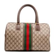 Gucci Vintage Pre-owned Canvas gucci-vskor Brown, Dam