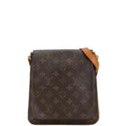 Louis Vuitton Vintage Pre-owned Laeder axelremsvskor Brown, Dam