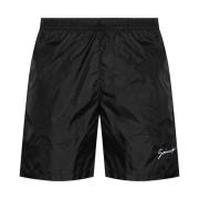 Givenchy Svarta Shorts med Broderad Logga Black, Herr