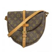 Louis Vuitton Vintage Pre-owned Tyg axelremsvskor Brown, Dam