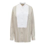 Stella McCartney Plastron Skjorta i Klassisk Stil Multicolor, Dam