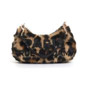 Rue Madam Leopard Ecofur Hobo Väska Brown, Dam