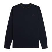 Fred Perry Långärmad Twin Tipped T-shirt Black, Herr