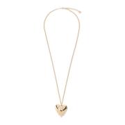 Amina Muaddi Guld Heartbreaker Halsband Yellow, Dam