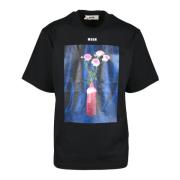 Msgm Tshirt Black, Herr