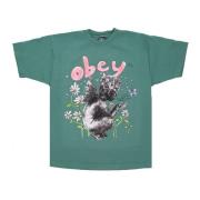 Obey Palm Leaf Herr T-shirt Green, Herr