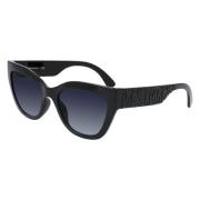 Longchamp Svart Injicerade Solglasögon UV-filter 3 Black, Dam