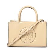 Tory Burch Elegant Läder Toteväska Vanilj White, Dam