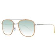 Ted Baker Guld Aviator Solglasögon Gradient Linser Yellow, Herr