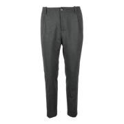 Daniele Alessandrini Elegant Stretchig Polyester Viskos Byxor Gray, He...