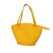 Louis Vuitton Vintage Pre-owned Laeder totevskor Yellow, Dam