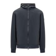 Woolrich Mysig Zip Hoodie Blue, Herr