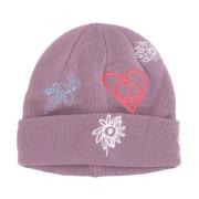 Obey Broderad Lila Beanie Damhatt Purple, Dam