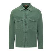 Barena Venezia Italiensk Stil Overshirt Desco Green, Herr