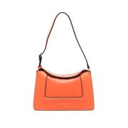 Wandler Persika Orange Läder Clutch Väska Orange, Dam