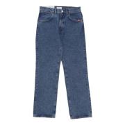 Amish Denim Herrjeans med Rakt Ben Blue, Herr