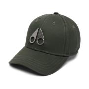 Moose Knuckles Silver Logo Bomullsmössor Green, Herr