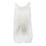 Twinset Kvinnors Vit Top White, Dam