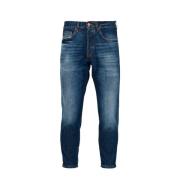 Don The Fuller Seoul Denim Jeans Loose Fit Tapered Leg Blue, Herr