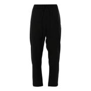 Semicouture Svarta Tapered Dragsko Byxor Black, Dam