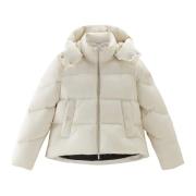 Woolrich Alsea Parka - Varm, Praktisk, Elegant White, Dam