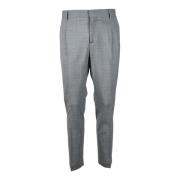 Daniele Alessandrini Elegant Ullblandning Stretchbyxor Gray, Herr