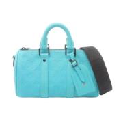 Louis Vuitton Vintage Pre-owned Laeder handvskor Blue, Dam