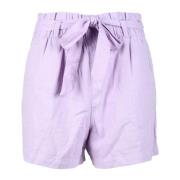 Jacqueline de Yong Linblandade Casual Shorts Purple, Dam