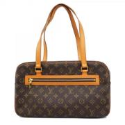 Louis Vuitton Vintage Pre-owned Tyg axelremsvskor Brown, Dam